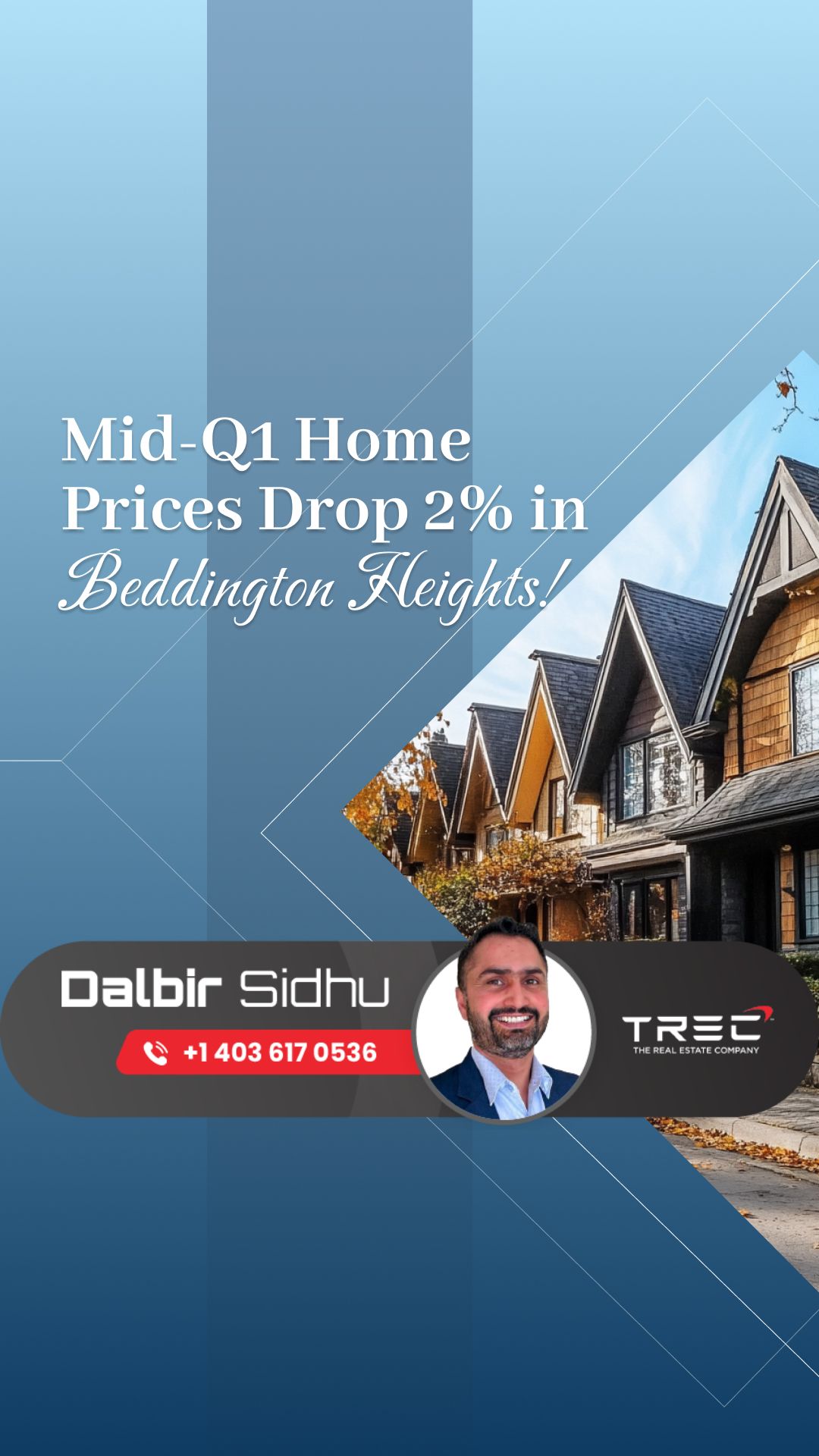 Mid-Q1 Home Prices Drop 2% in Beddington Heights!